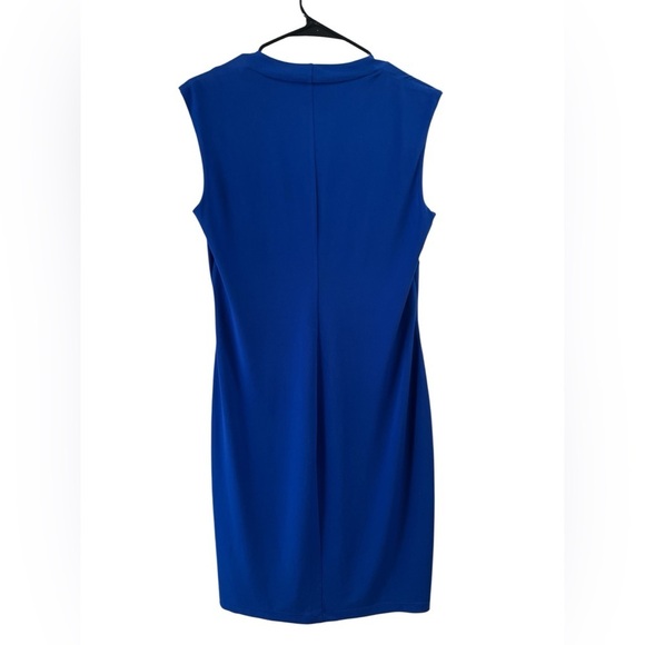 Blue classy stretchy royal blue mini dress - Picture 4 of 4